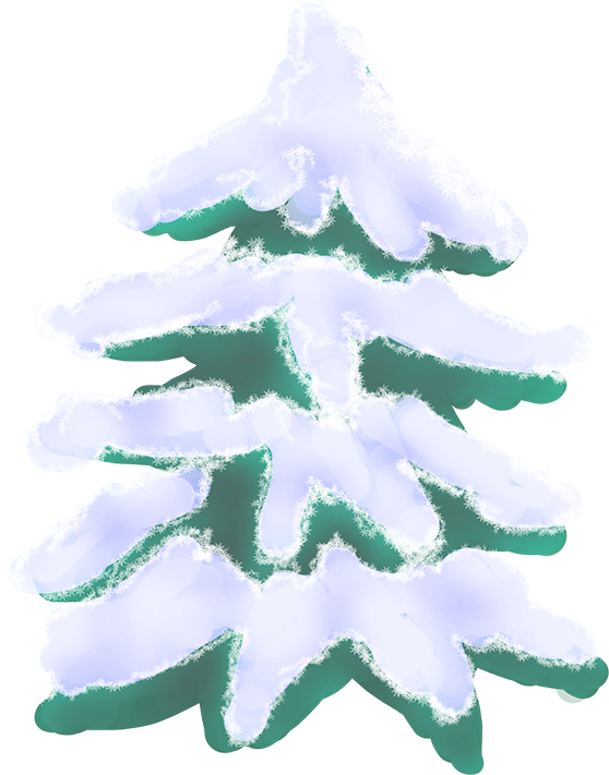 Transparent Fir Christmas Ornament Spruce Christmas Tree Aqua for Christmas