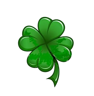Transparent Luck Fourleaf Clover Clover Plant Leaf for St Patricks Day