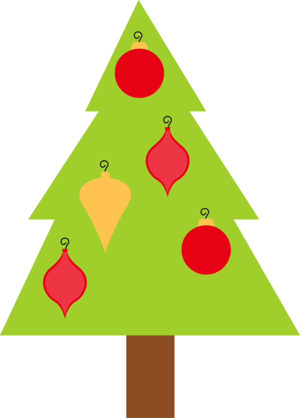 Transparent Christmas Tree Triangle Area Christmas Ornament for Christmas