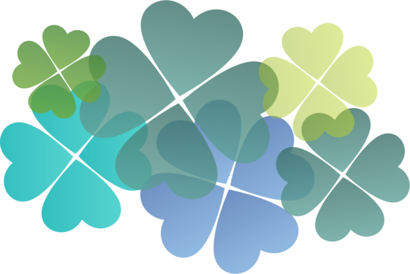 Transparent Shamrock Clover Fourleaf Clover Leaf Symbol for St Patricks Day