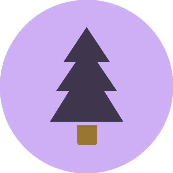 Transparent Christmas Christmas Tree Symbol Triangle Purple for Christmas