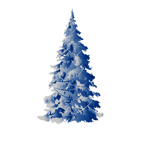 Transparent Christmas Tree Spruce Christmas Ornament Blue Pine Family for Christmas