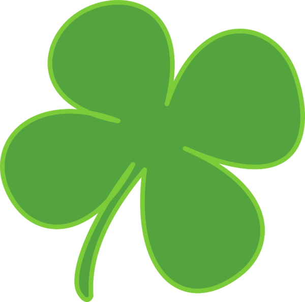Transparent Shamrock Saint Patrick S Day Clover Leaf Petal for St Patricks Day