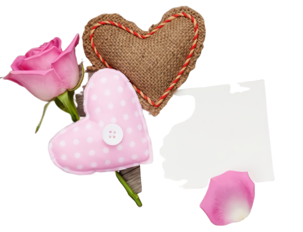 Transparent Pink Heart Petal for Valentines Day