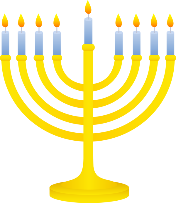 Transparent Menorah Judaism Jewish Holiday Candle Holder Hanukkah for Hanukkah