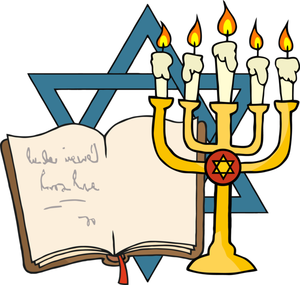 Transparent Menorah Star Of David Hanukkah Area Text for Hanukkah