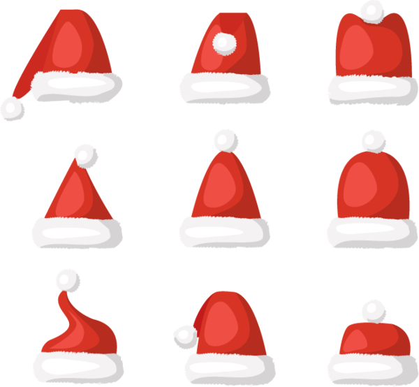Transparent Christmas Santa Claus Flat Design Christmas Ornament Christmas Decoration for Christmas