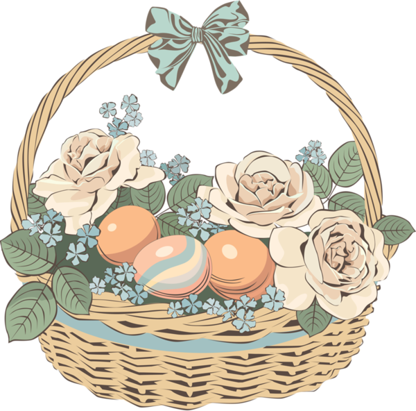 Transparent Basket Easter Basket Hamper Flower for Easter