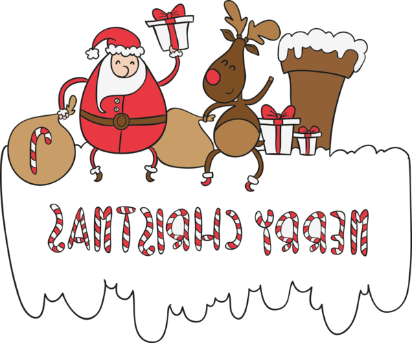 Transparent Santa Claus Christmas Cartoon Holiday Christmas Decoration for Christmas