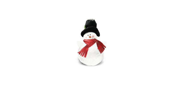 Transparent Christmas Ornament Figurine Character Snowman for Christmas