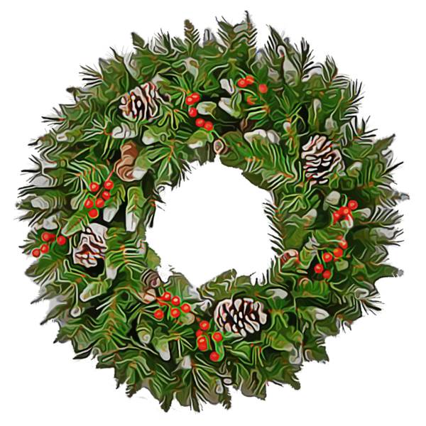 Transparent Christmas Decoration Wreath Leaf for Christmas