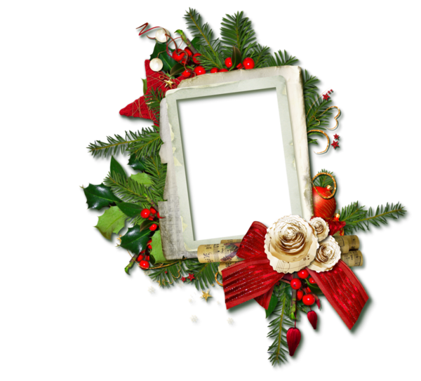 Transparent Christmas Picture Frames Christmas Decoration Flower for Christmas