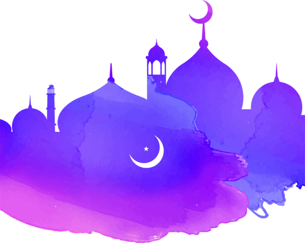 Transparent Eid Alfitr Ramadan Eid Aladha Purple Violet for Ramadan