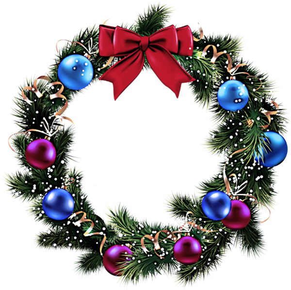 Transparent Christmas Decoration Christmas Ornament Wreath for Christmas