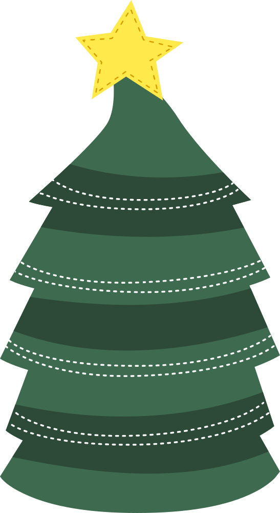 Transparent Christmas Tree Christmas Day Santa Claus Green for Christmas