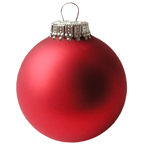 Transparent Christmas Ornament Bombka Christmas Day Red for Christmas