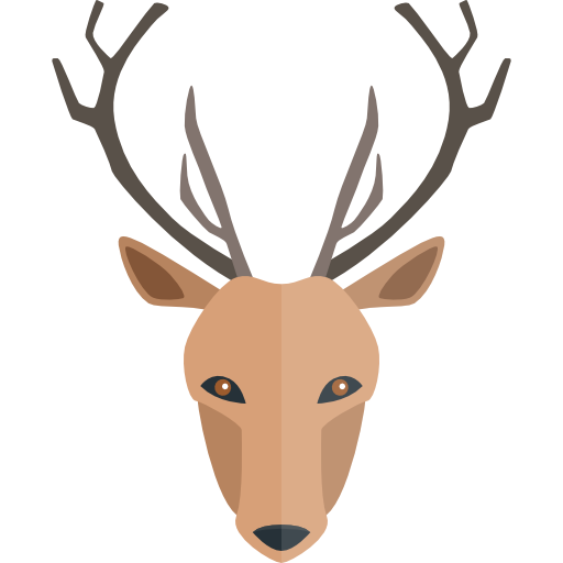 Transparent Deer Whitetailed Deer Deer Hunting Elk Head for Christmas