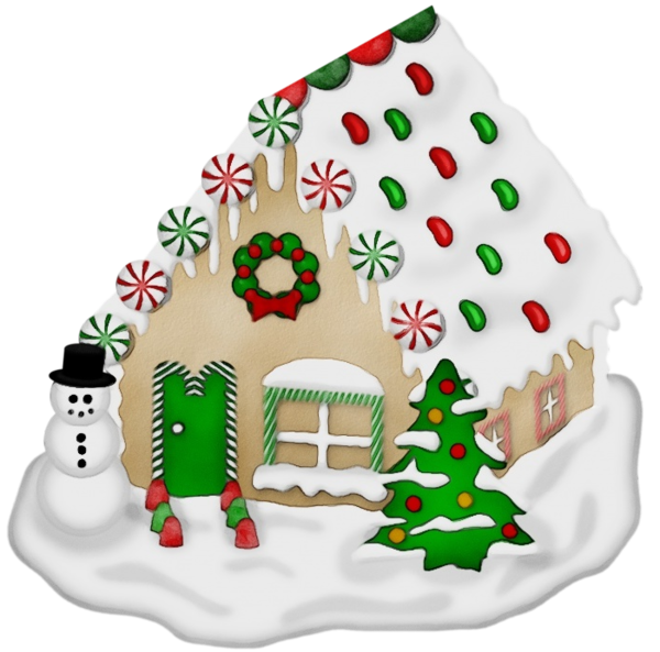 Transparent Gingerbread House Christmas Christmas Tree Gingerbread for Christmas