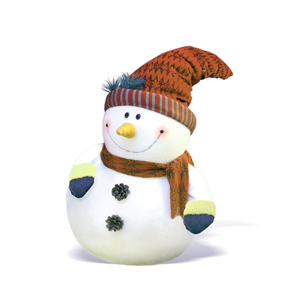 Transparent Santa Claus Christmas Christmas Music Snowman Stuffed Toy for Christmas
