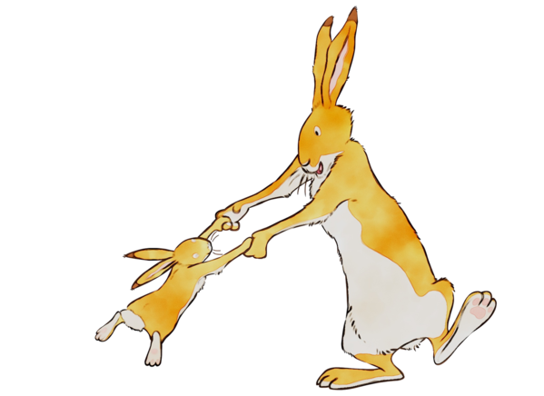 Transparent Hare Macropods Easter Bunny Kangaroo for Easter