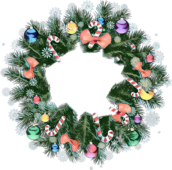 Transparent Christmas Ornament Wreath Christmas Day Christmas Decoration for Christmas
