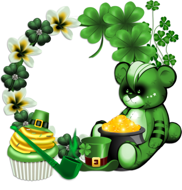 Transparent Saint Patrick S Day Shamrock Irish People Flowerpot Tree for St Patricks Day