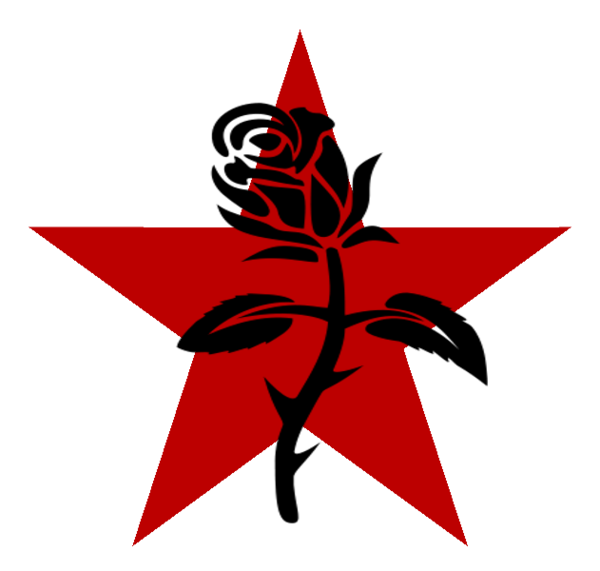 Transparent Anarchism Black Rose Symbol Plant Flower for Valentines Day