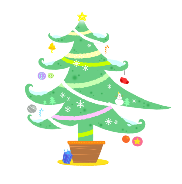 Transparent Christmas Tree Christmas Chemical Element Fir Pine Family for Christmas