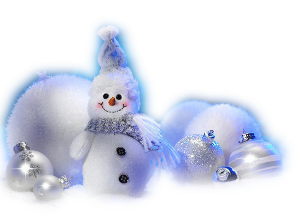 Transparent Santa Claus Christmas Day Christmas Decoration Blue Snowman for Christmas