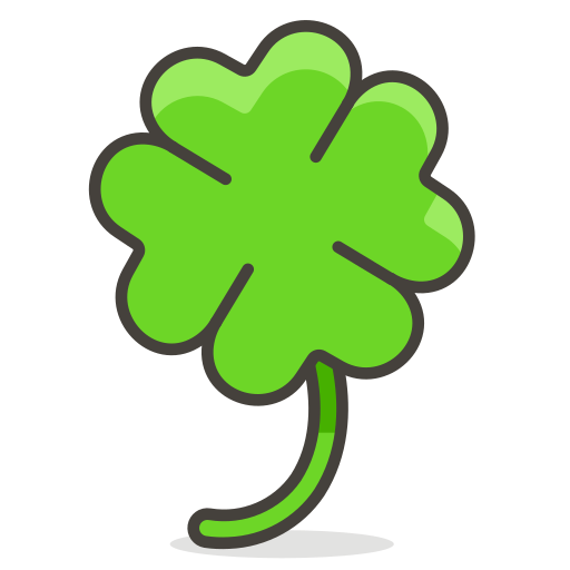 Transparent Fourleaf Clover Shamrock Clover Green Leaf for St Patricks Day