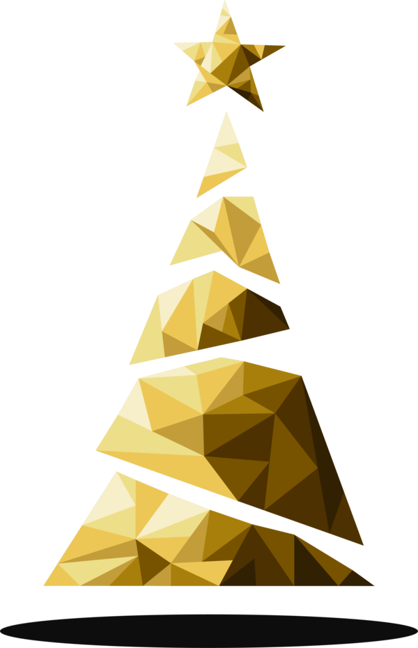 Transparent Christmas Christmas Tree New Year S Day Christmas Ornament Triangle for Christmas