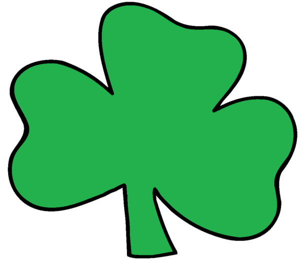 Transparent Ireland Shamrock Saint Patricks Day Leaf Area for St Patricks Day
