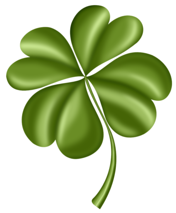 Transparent Fourleaf Clover Clover Luck Plant Leaf for St Patricks Day
