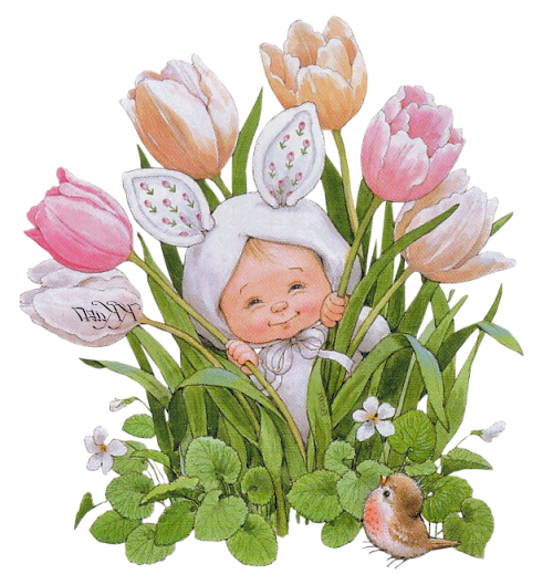 Transparent Easter Easter Bunny Blog Flower Plant for Easter