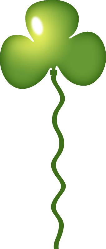 Transparent Balloon Clover Shamrock Plant Grass for St Patricks Day