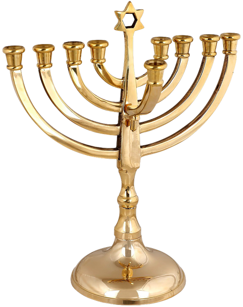 Transparent Menorah Hanukkah Third Temple Candle Holder for Hanukkah