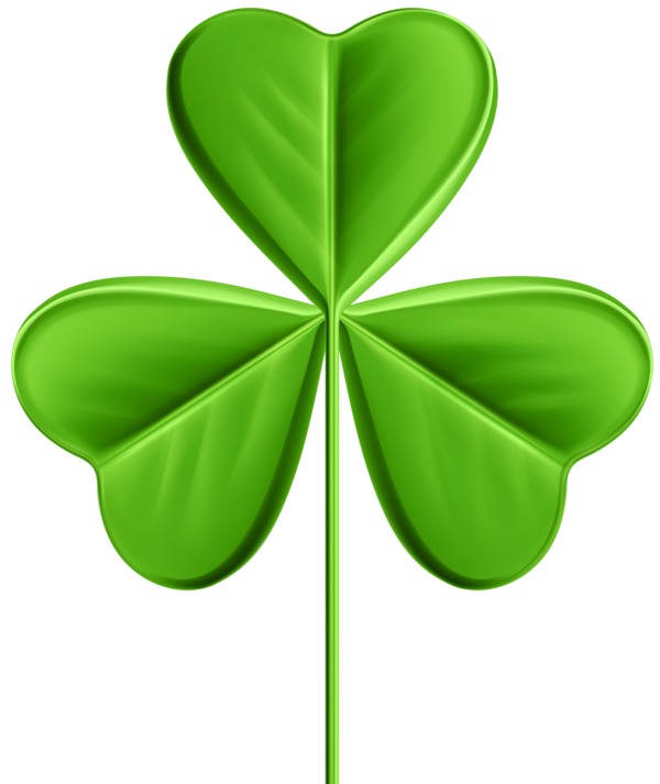 Transparent Shamrock Saint Patrick S Day Four Leaf Clover Heart Leaf for St Patricks Day