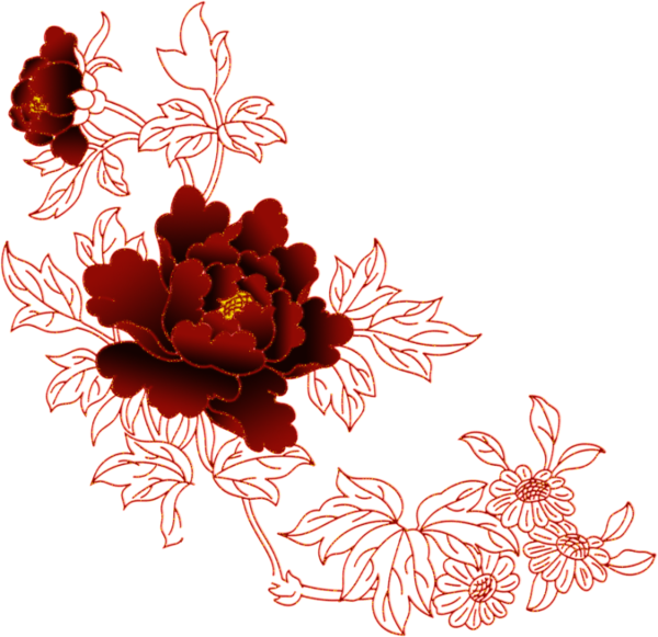 Transparent Software Drawing Pixel Plant Flora for Valentines Day