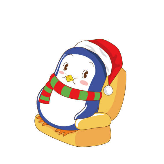 Transparent Penguin Cartoon Christmas Flightless Bird Christmas Ornament for Christmas