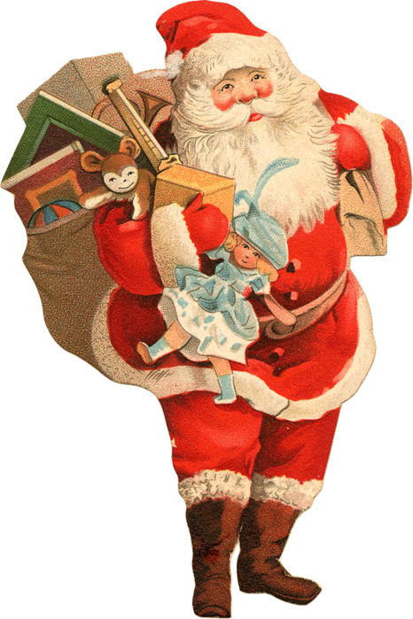 Transparent Santa Claus Mrs Claus Candy Cane Christmas Ornament for Christmas