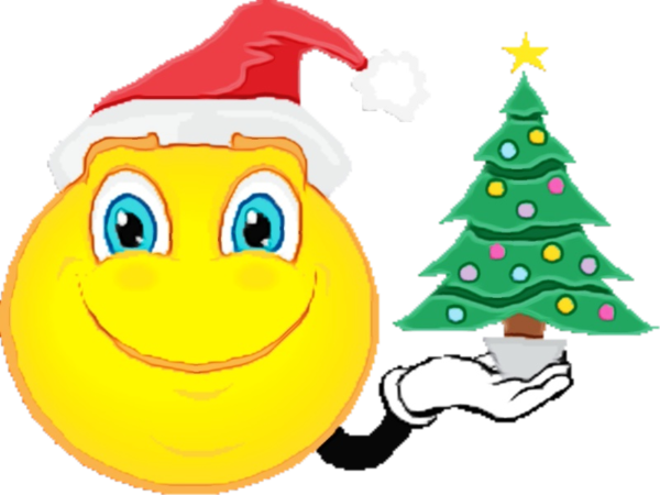 Transparent Smiley Emoticon Christmas Day Christmas Tree Yellow for Christmas