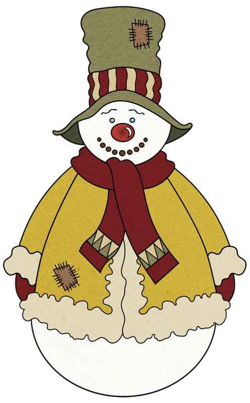 Transparent Ded Moroz Snegurochka Snowman Christmas Ornament for Christmas