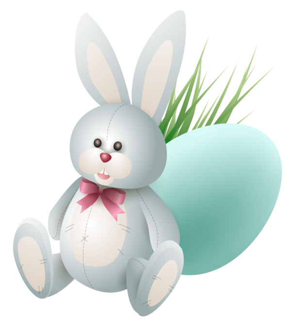 Transparent Easter Bunny Easter Easter Egg Hare Figurine for Easter