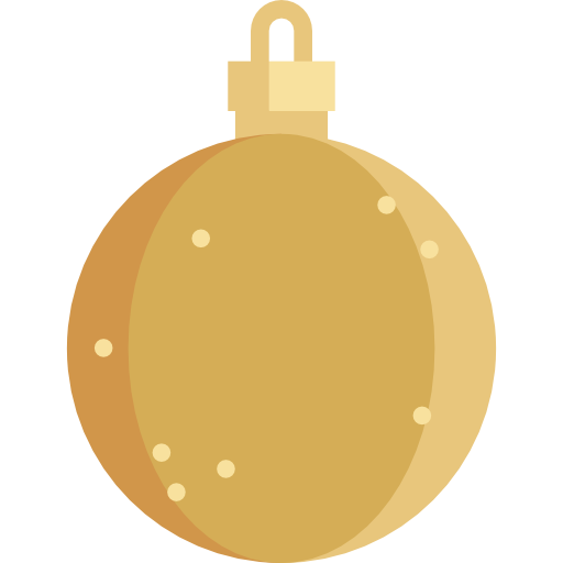 Transparent Christmas Ornament Brown Circle for Christmas