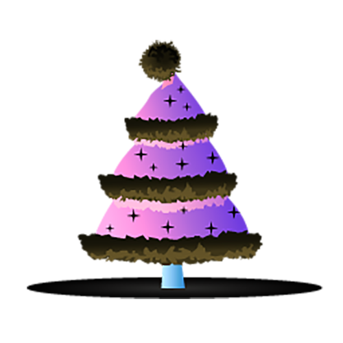 Transparent Christmas Tree Purple Christmas Pink Christmas Decoration for Christmas