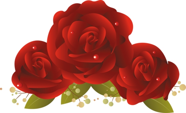 Transparent Garden Roses Flower Cut Flowers Petal Plant for Valentines Day