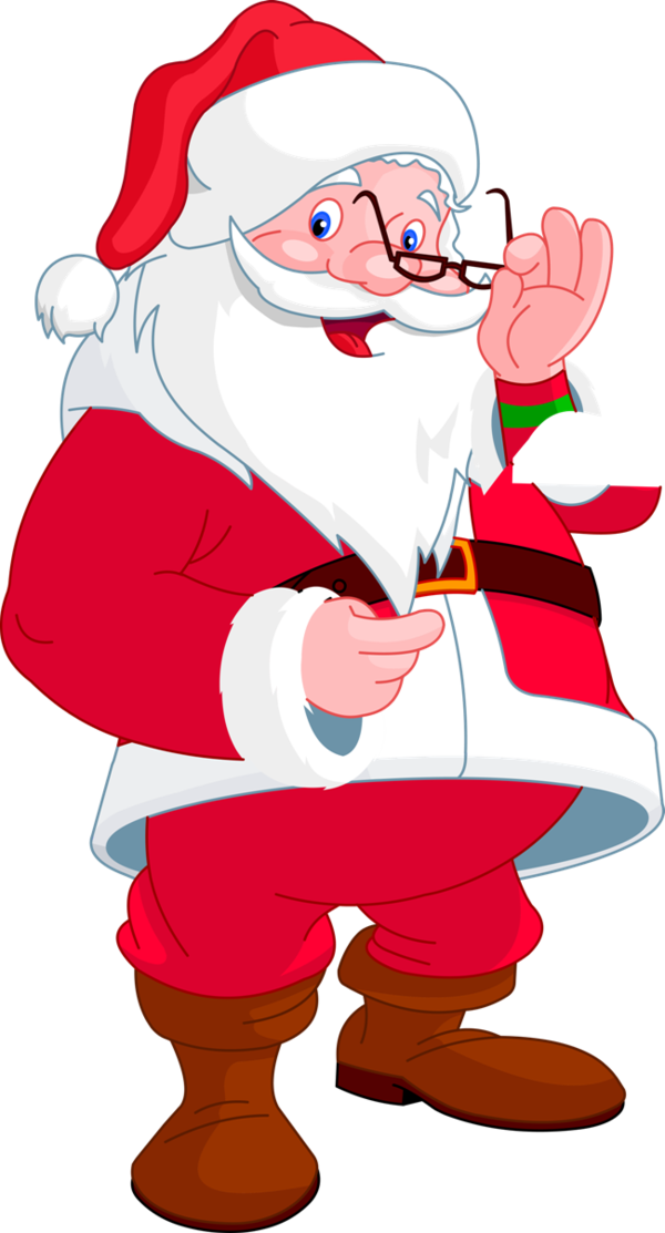 Transparent Santa Claus Cartoon Christmas for Christmas