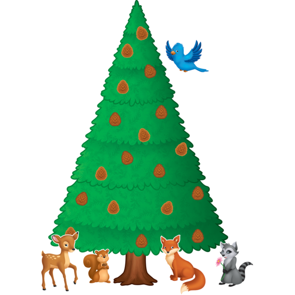 Transparent Christmas Tree Tree Bulletin Board Fir Pine Family for Christmas