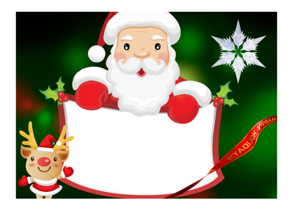 Transparent Christmas Christmas Tree Christmas Card Santa Claus for Christmas