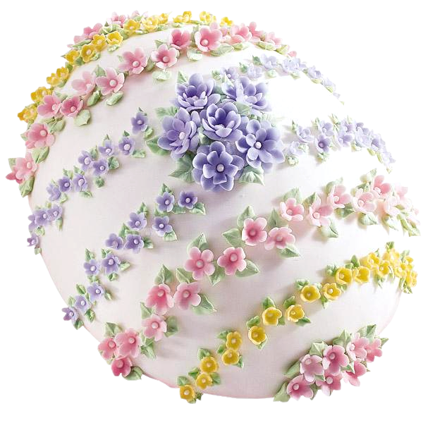 Transparent Cupcake Easter Cake Cake Decorating Flower Lilac for Easter